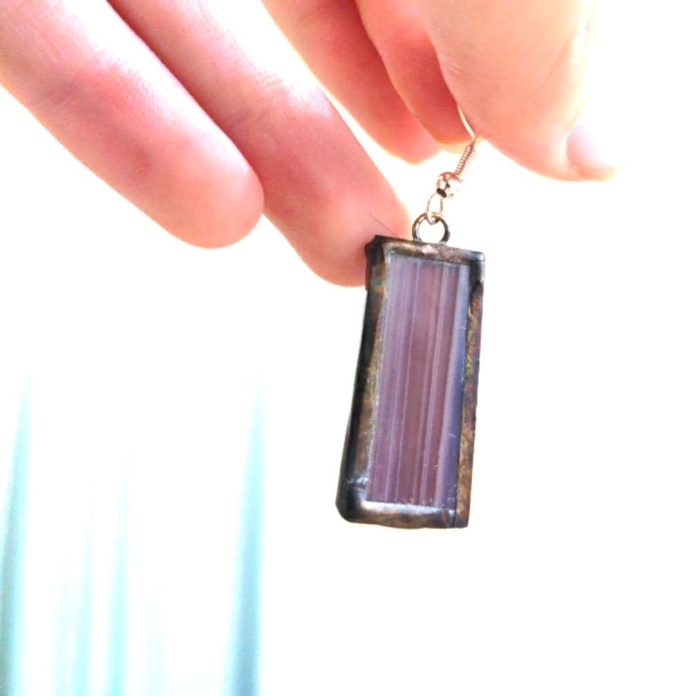 Stained Glass Earrings | Handmade! - Picture 2 of 9